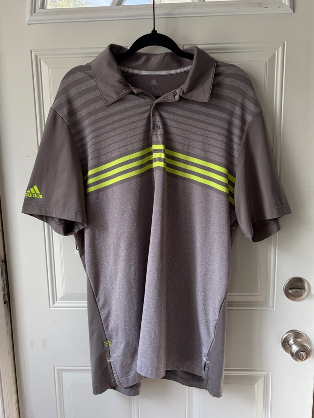 Adidas Striped Performance Golf Polo ⛳️